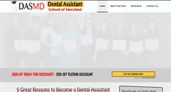 Desktop Screenshot of dentalassistantmaryland.com
